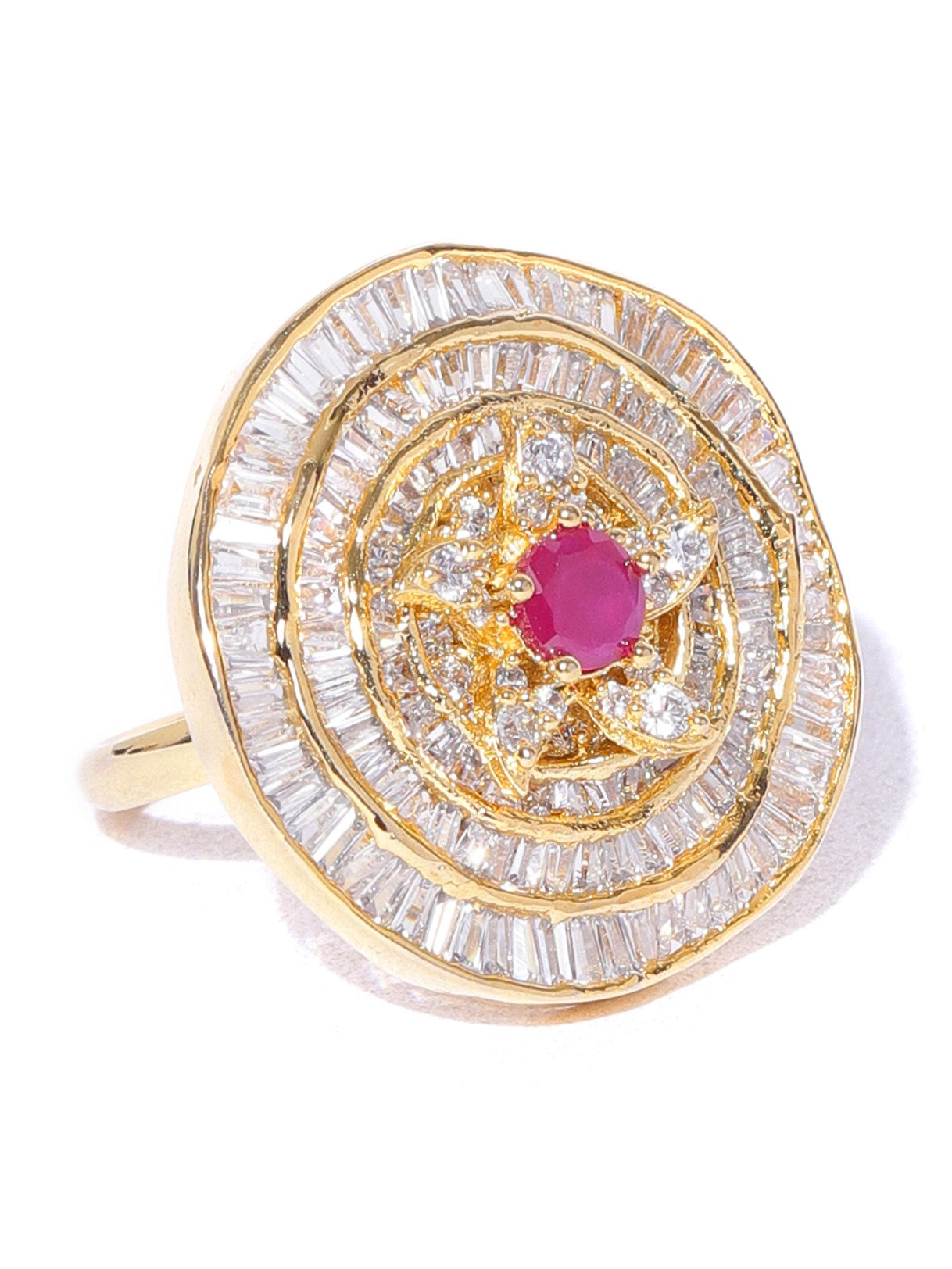SIDHARTH GEMS 5.00 Ratti 4.50 Carat Zircon Ring Diamond Ring American  Diamond Zircon Stone Gold Plated Metal Adjustable Ring for Men and Women :  Amazon.in: Fashion